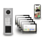 Hikvision IP Video-Türsprechanlage Set für 5 Wohneinheiten – Sicher, Smart & Schlüssellos