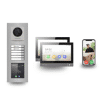 Premium Video-Türsprechanlage (2-Familienhaus) – Hikvision Komplett-Set mit RFID-Zutritt