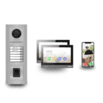 Premium Video-Türsprechanlage (2-Familienhaus) – Hikvision Komplett-Set mit Fingerprint-Zutritt