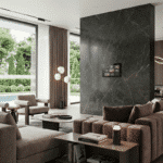 Hikvision Video-Türsprechanlage 4-Familienhaus mit Zahlencode und Touchscreen-Monitor