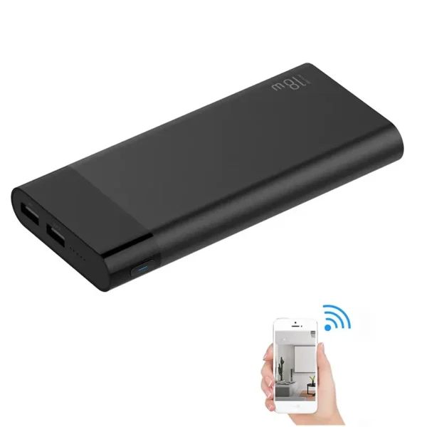 Powerbank Kamera – Bewegungserkennung, App Steuerung für IOS und Android