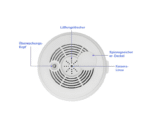 2K WLAN Kamera im Rauchmelder – UltraLife Akku & App-Steuerung – Bild 4