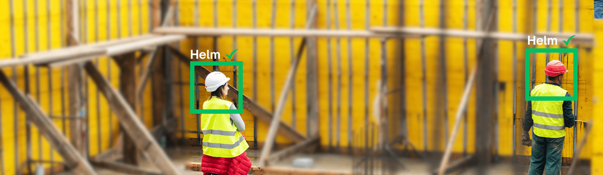 KI-Erkennung: Kamera erkennt Schutzhelme von Bauarbeitern (PPE-Detection)