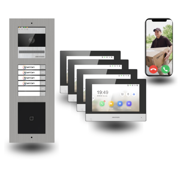 2-draht türsprechanlagen mit badge