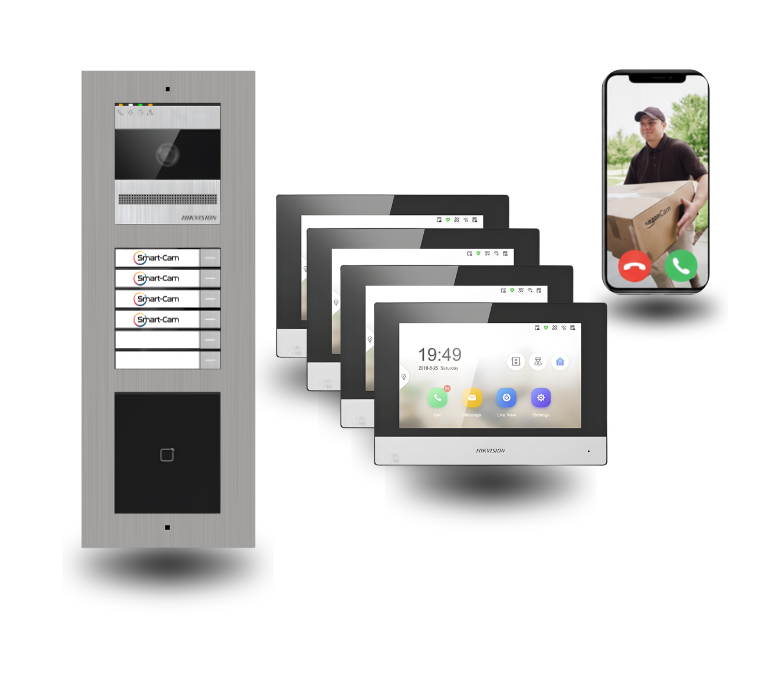 2-draht türsprechanlagen mit badge