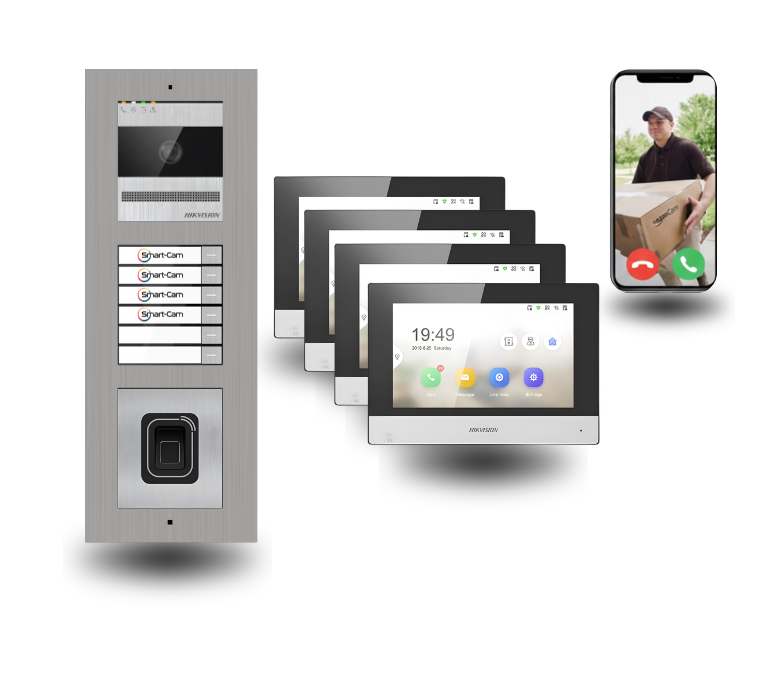 2-draht türsprechanlage mit fingerprint