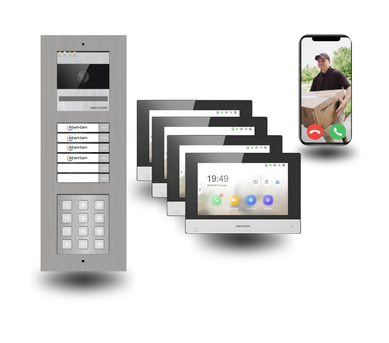 2-draht türsprechanlagen mit zahlencode