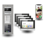 Türsprechanlage 4-Familienhaus mit Kartenleser