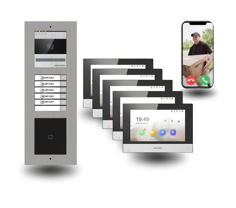 2 draht türsprechanlagen mit badge