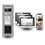 2 draht türsprechanlagen mit badge für 3 familienhaus