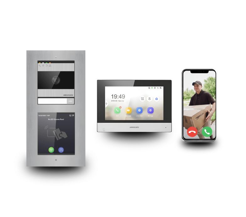 2-Draht Türsprechanlage mit Kartenleser