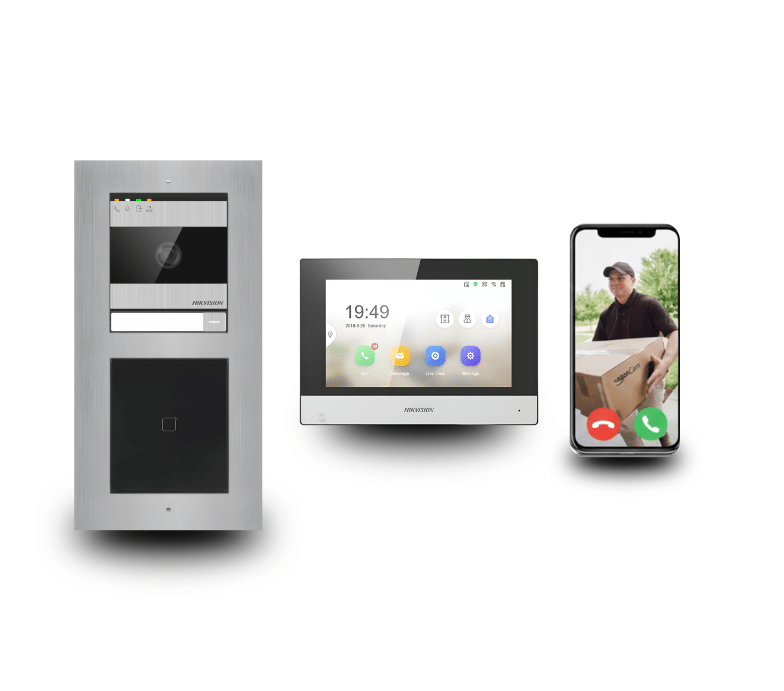 2-Draht Türsprechanlage mit Badge