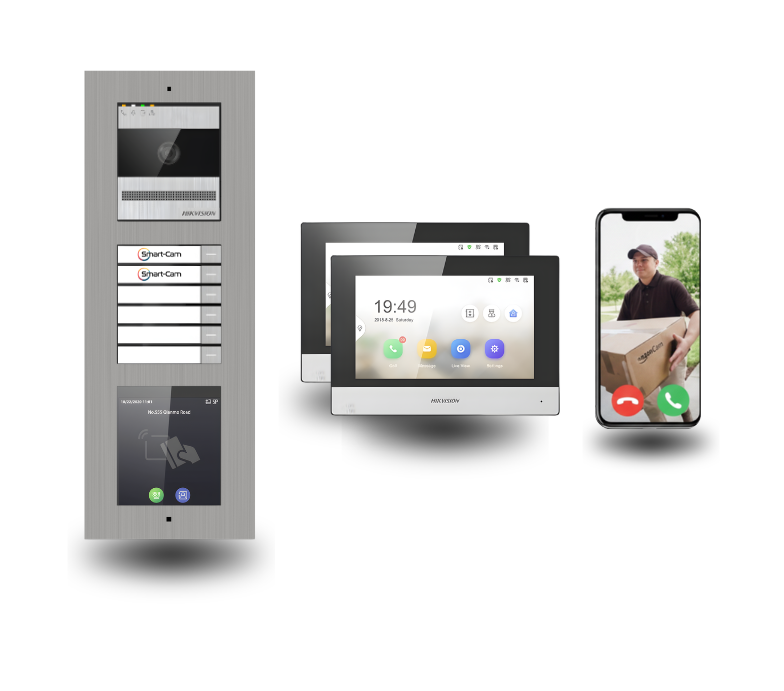 2 draht türsprechanlagen mit katenleser