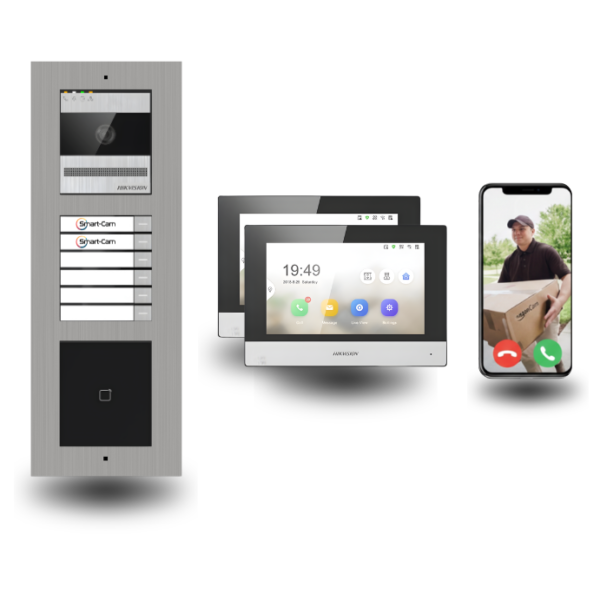 2 draht türsprechanlagen mit badge