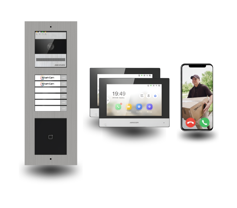 2 draht türsprechanlagen mit badge