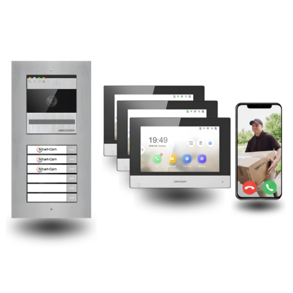 2 draht türsprechanlagen mit 3 klingeln