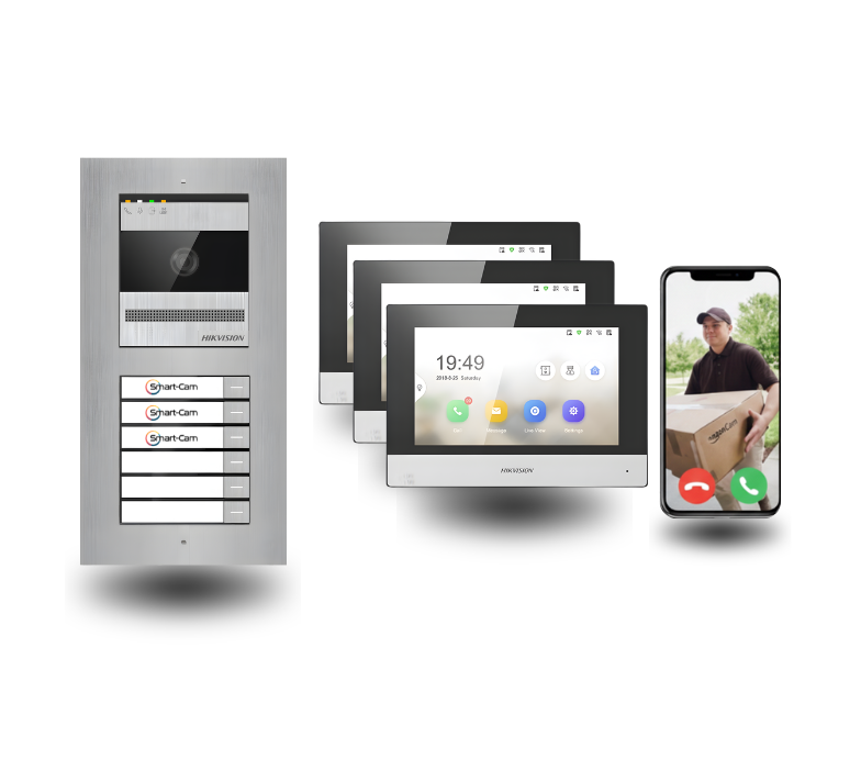 2 draht türsprechanlagen mit 3 klingeln