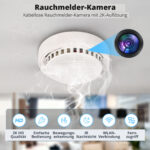 2K Rauchmelder-Kamera (Attrappe) mit Akku – getarnte WLAN-Überwachungskamera – Bild 2