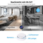 2K Rauchmelder-Kamera (Attrappe) mit Akku – getarnte WLAN-Überwachungskamera – Bild 4