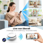 2K Rauchmelder-Kamera (Attrappe) mit Akku – getarnte WLAN-Überwachungskamera – Bild 5