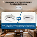 2K Rauchmelder-Kamera (Attrappe) mit Akku – getarnte WLAN-Überwachungskamera – Bild 7