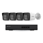 Hikvision Basic Bullet-Kamera Komplettset – 4 Kameras + 1 NVR