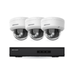 Hikvision Dome Basic Kamera Komplettset – 3 Kameras + 1 NVR