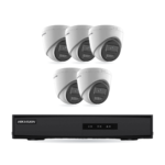 Hikvision Basic Turret-Kamera Komplettset – 5 Kameras + 1 NVR