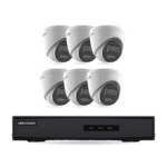 Hikvision Basic Turret-Kamera Komplettset – 6 Kameras + 1 NVR