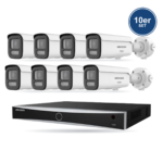 Hikvision PREMIUM Bullet-Kamera Komplettset – 10 Kameras + 1 NVR