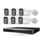 Hikvision PREMIUM Bullet-Kamera Komplettset – 6 Kameras + 1 NVR