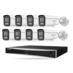 Hikvision PREMIUM Bullet-Kamera Komplettset – 8 Kameras + 1 NVR