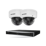 Hikvision PREMIUM Dome-Kamera Komplettset – 2 Kameras + 1 NVR