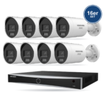 Hikvision PRO Bullet-Kamera Komplettset – 16 Kameras + 1 NVR