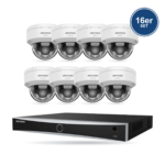 Hikvision PRO Dome-Kamera Komplettset – 16 Kameras + 1 NVR