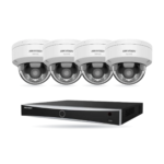 Hikvision PRO Dome-Kamera Komplettset – 4 Kameras + 1 NVR