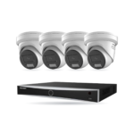 Hikvision PRO Turret-Kamera Komplettset - 4 Kameras + 1 NVR