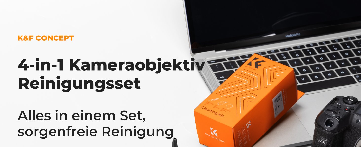 K&F Concept Reinigungsset mit Blasebalg, Reinigungsstift und zwei Mikrofasertüchern – Detail 1