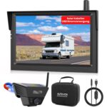 AUTO-VOX SL5 Solar-Rückfahrkamera mit Magnetfuss und 5-Zoll-Monitor