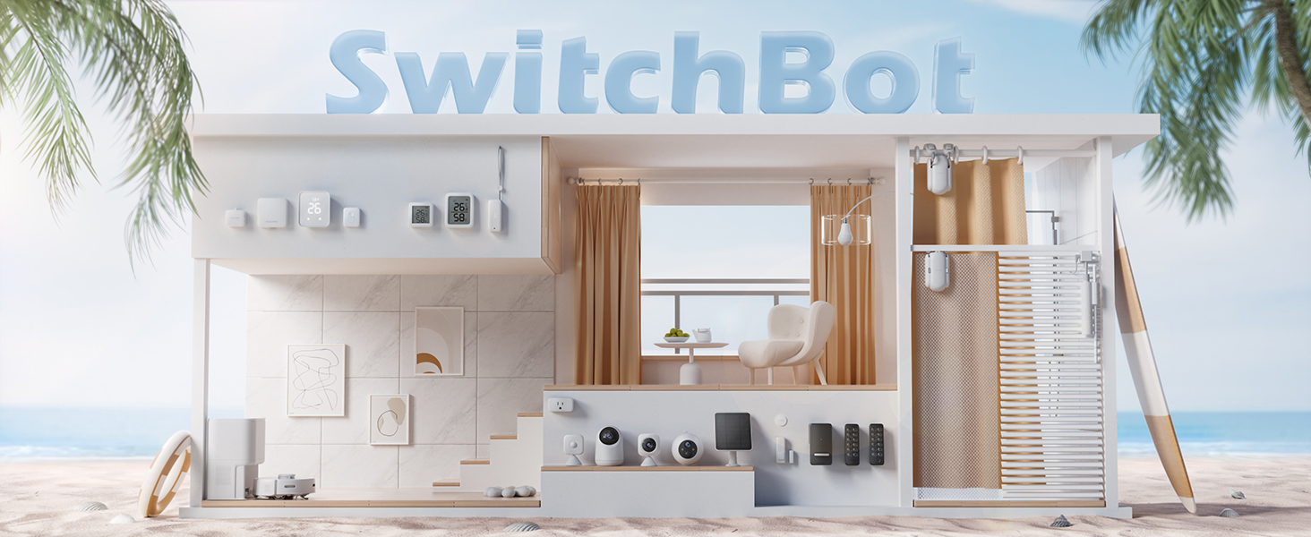 SwitchBot Kontaktsensor in Weiss mit separatem Magnetteil für Tür und Fenster – Detail 1