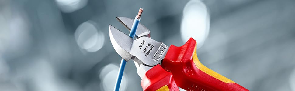 KNIPEX Crimpzange 97 51 10 SB für Westernstecker mit Mehrkomponenten-Griffen – Detail 1