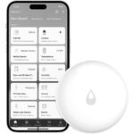 Aqara Wassermelder SJCGQ11LM, flacher weisser Zigbee-Sensor für Wasserlecks