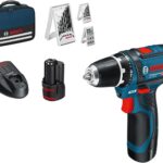 Bosch Professional GSR 12V-15 Akku-Bohrschrauber, 30 Nm, 2 Akkus, 39-teiliges Set
