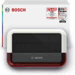 Bosch Smart Home Aussensirene mit Solarpanel, 100 dB, Stroboskoplicht