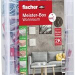 fischer Meister-Box Wohnraum, 160-teiliges Dübel- und Schraubenset DuoPower