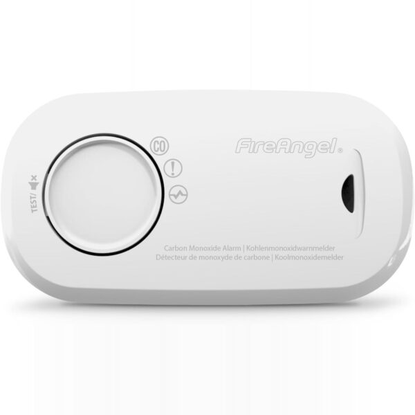 FireAngel FA3313 Kohlenmonoxidmelder in Weiss mit Display, freistehend und wandmontierbar