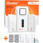 tiiwee X1-XL Alarmset mit Sirene, vier Fenstersensoren und zwei Fernbedienungen