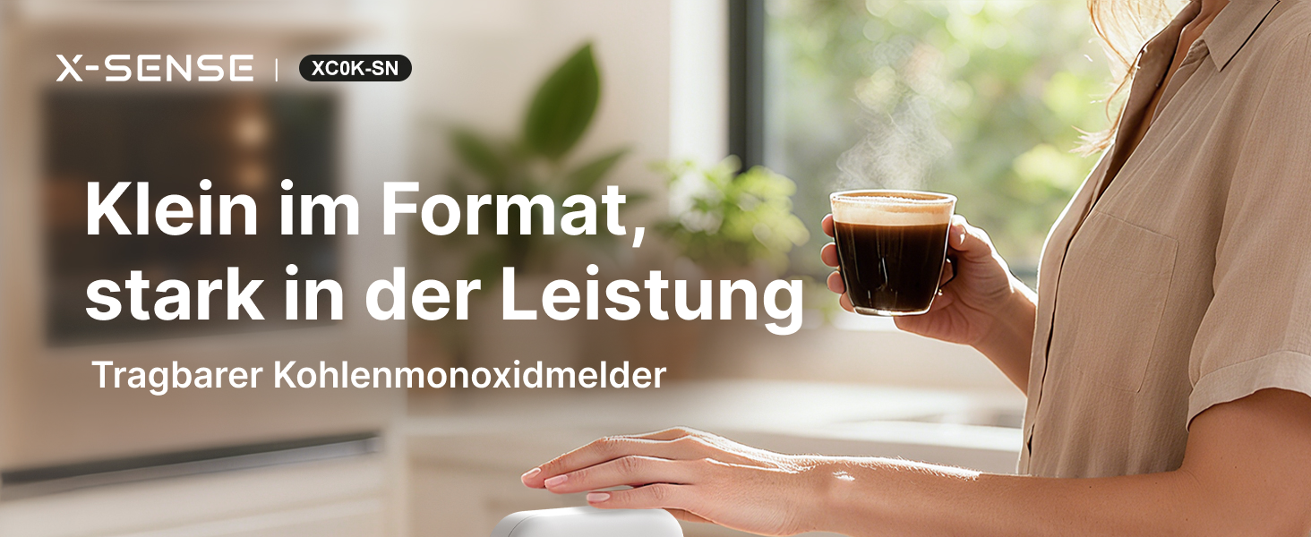 X-Sense XC0K-SN Kohlenmonoxidmelder mit LCD-Anzeige – Detail 1