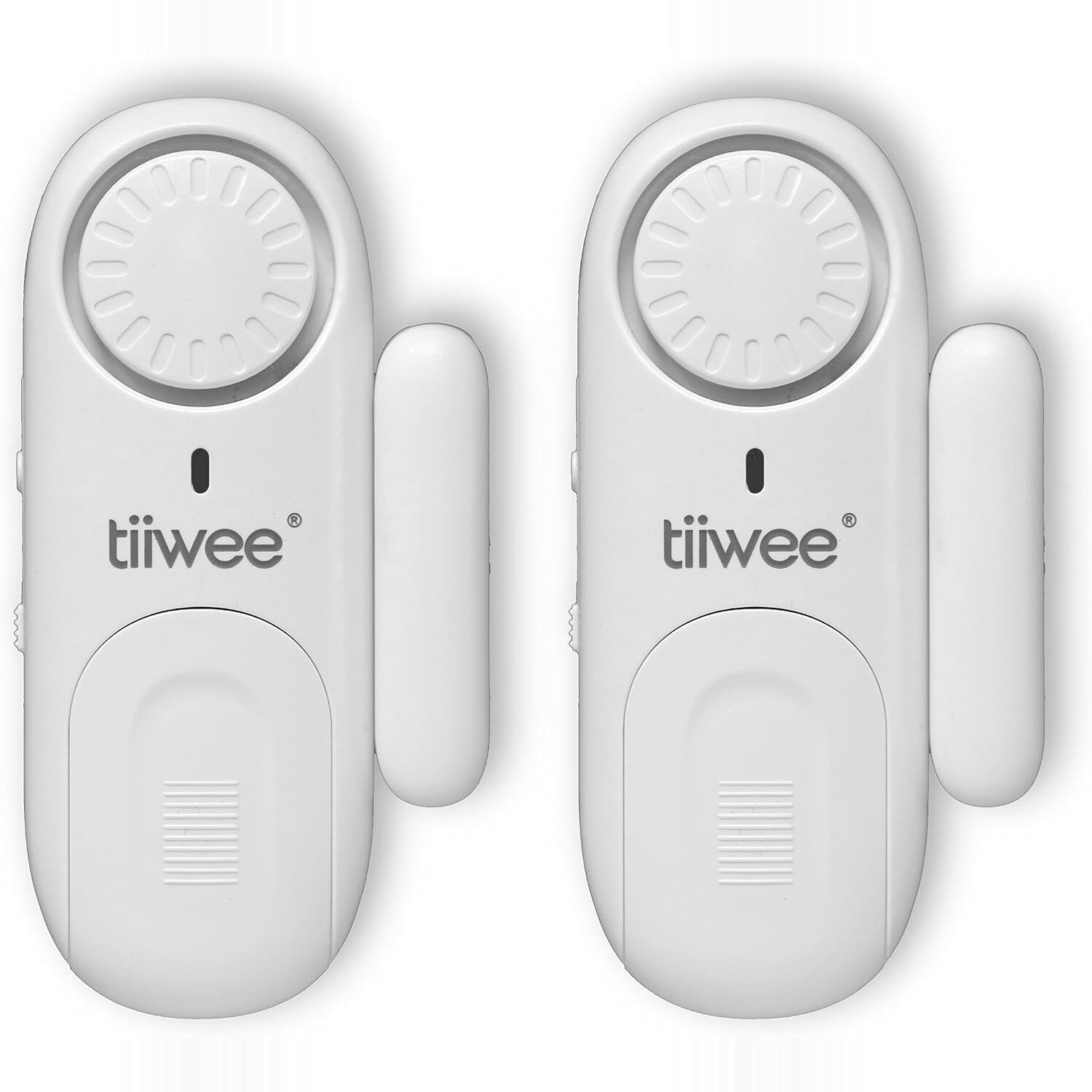 tiiwee TWWA01 Tür- und Fensteralarm 120 dB, 2er-Set mit Magnetkontakt – Ansicht 1 tiiwee TWWA01 Tür- und Fensteralarm in Weiss mit Magnetkontakt, Zweierset