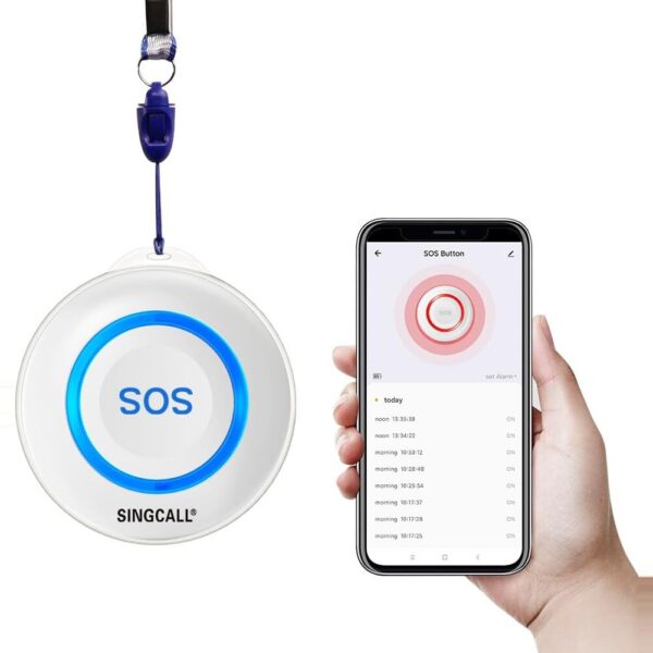 SINGCALL SC-E57 WLAN-Notrufknopf mit grosser SOS-Taste